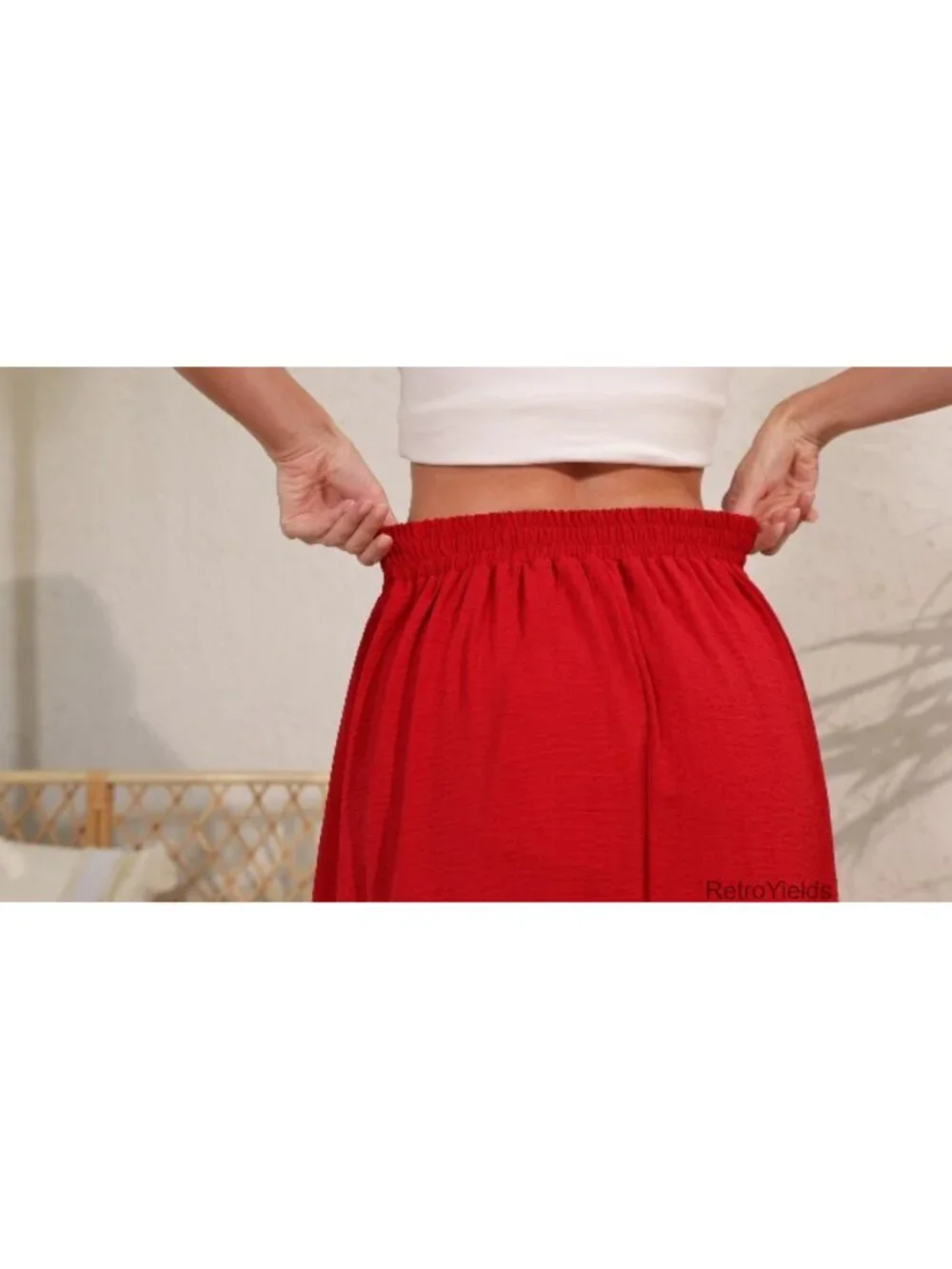 High Waist Pleated Midi A-Line Skirt with Pockets